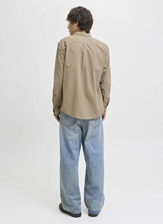 Jack & Jones Normal Bej Erkek Gömlek 12278967_JJECLASSIC CORD SHIRT L/S