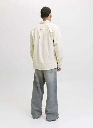Jack & Jones Rahat Krem Erkek Gömlek 12278825_JJEPERFECT CORDUROY OVERSH