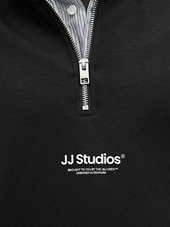 Jack & Jones JJESOHO HN NOOS Sweat | Fermuarlı Yarım Yaka Erkek Sweatshirt 