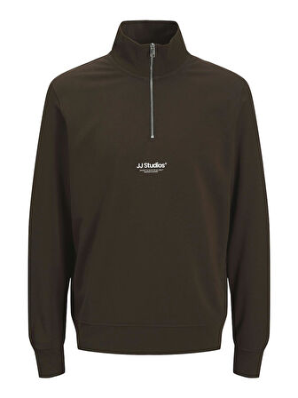 Jack & Jones JJESOHO HN NOOS Sweat | Fermuarlı Yarım Yaka Erkek Sweatshirt 