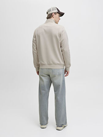 Jack & Jones JJESOHO HN NOOS Sweat | Fermuarlı Yarım Yaka Erkek Sweatshirt 