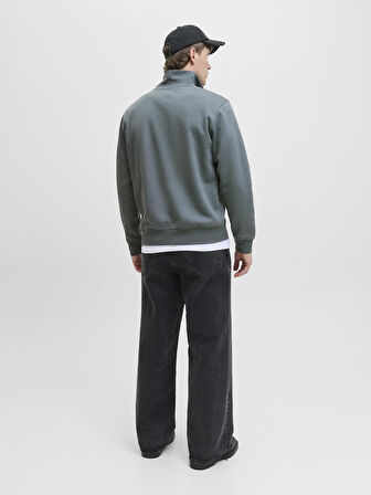 Jack & Jones JJESOHO HN NOOS Sweat | Fermuarlı Yarım Yaka Erkek Sweatshirt 