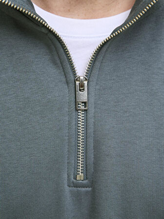 Jack & Jones JJESOHO HN NOOS Sweat | Fermuarlı Yarım Yaka Erkek Sweatshirt 
