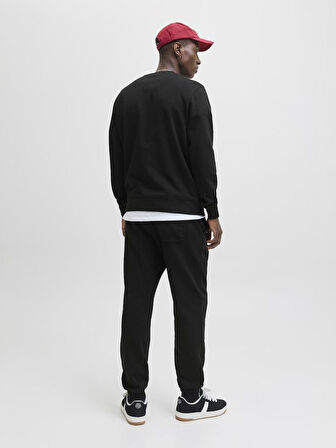 Jack & Jones JJESOHO Sweat Crew Neck NOOS – Bisiklet Yaka Basic Erkek Sweatshirt, Rahat Günlük Model 
