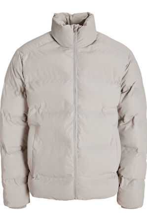 Jack & Jones JJESOHO Puffer Collar Erkek Şişme Mont – Yüksek Yaka, Fermuarlı, Su İtici Kışlık Ceket 
