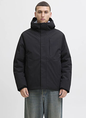 Jack & Jones Siyah Erkek Mont 12278781_JJEKEEN JACKET AW25 SN