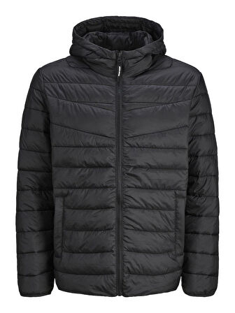 Jack & Jones JJWEST Light Puffer Hood Erkek Mont – Hafif Şişme Kapüşonlu Suya Dayanıklı Kışlık Ceket 