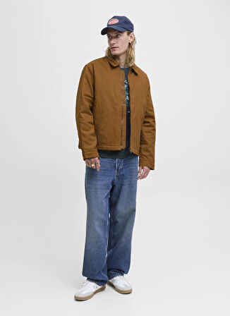 Jack & Jones Kahve Erkek Mont 12278797_JJEDOVER WORKER JACKET NOO