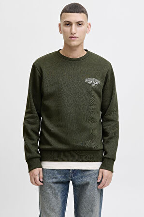 Jack & Jones JJMAKOTO Sweat Crew Neck Erkek Sweatshirt - Şık ve Rahat Tasarım 