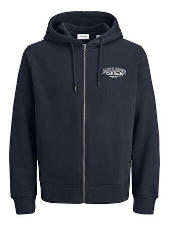 Jack & Jones JJMAKOTO Sweat Zip Hood Erkek Kapüşonlu Sweatshirt - Rahat ve Şık 