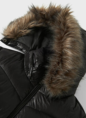 Name İt Siyah Kız Çocuk Şişme Mont 13243684