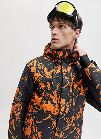 Jack & Jones Turuncu Erkek Mont 12284649_JJALPES SKI JACKET AW25