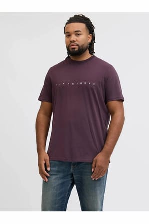 Jack Jones Star Büyük Beden Erkek Tişört 12243625