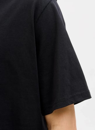 Jack & Jones Bisiklet Yaka Siyah T-Shirt 12279591_JJESOHO TEE SS CREW NECK N
