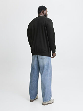 Jack Jones Soho Bisiklet Yaka Büyük Beden Erkek Sweat 12284682