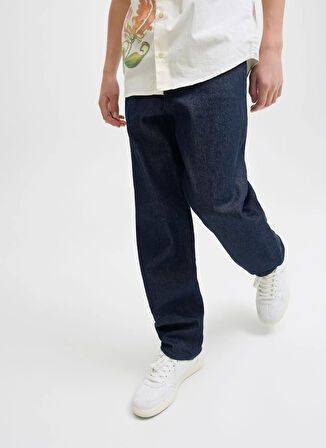 Jack & Jones Yüksek Bel Mavi Erkek Çocuk Denim Pantolon 12279143