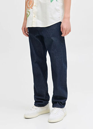 Jack & Jones Yüksek Bel Mavi Erkek Çocuk Denim Pantolon 12279143