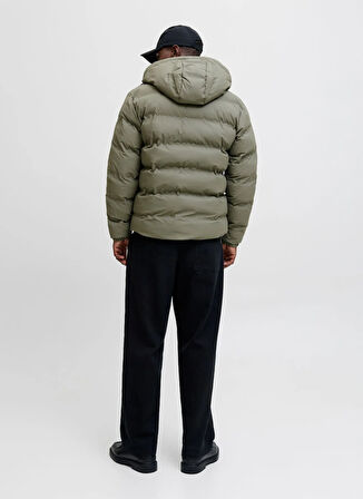 Jack & Jones Yeşil Erkek Mont 12279239_JJELEMENTS PU PUFFER SN