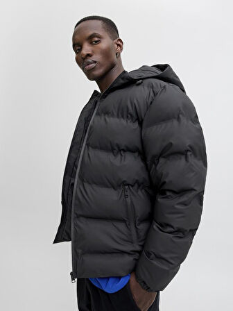 Jack & Jones JJELEMENTS PU Puffer SN Erkek Şişme Mont - Modern ve Koruyucu 