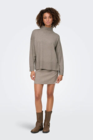 Only Kadın Onlcoco Balıkçı Yaka Uzun Kollu Örme Kazak 15349969 Bej