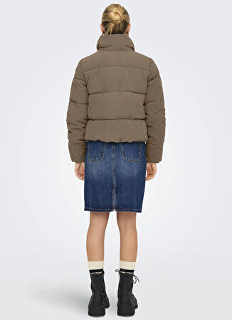Only Açık Kahve Kadın Mont ONLNEWDOLLY CORDUROY PUFFER OTW NOO