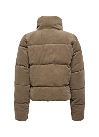 Only Açık Kahve Kadın Mont ONLNEWDOLLY CORDUROY PUFFER OTW NOO
