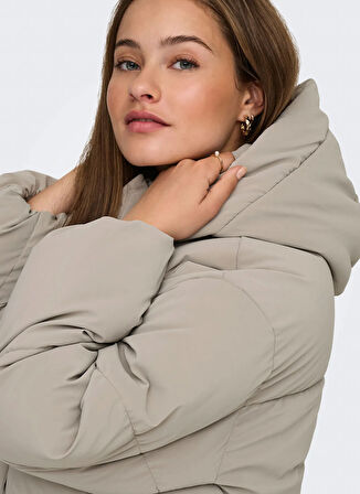 Only Açık Kahve Kadın Mont ONLDIXIE LIFE PUFFER JACKET CC OTW