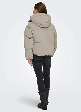 Only Açık Kahve Kadın Mont ONLDIXIE LIFE PUFFER JACKET CC OTW