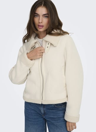 ONLY Krem Kadın Ceket ONLKINGSTON CORD BOND JACKET CC OTW