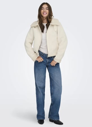 ONLY Krem Kadın Ceket ONLKINGSTON CORD BOND JACKET CC OTW