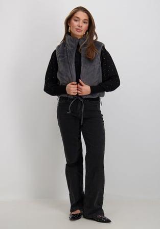 ONLY KADIN ONLDANA FAUX KÜRK ÇİFT TARAFLI YELEK - 15348986 