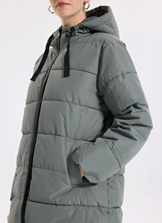 Only Antrasit Kadın Kaban ONLCLAIR PUFFER HOOD COAT CC OTW