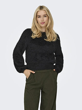 ONLLULU LS RIB SHORT O-NECK CC KNT 