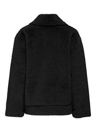Only Siyah Kadın Mont ONLMEAGAN LIFE FAUX FUR JACKET CC O
