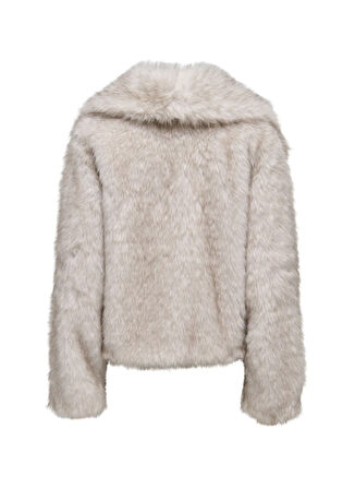 Only Krem Kadın Kaban ONLDAWN LIFE FAUX FUR JACKET CC OTW