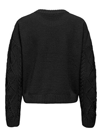 15351234 ONLELLY LIFE LS CABLE O-NECK CC KNT