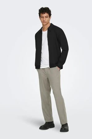 Only & Sons Onsjakes Regular Fit Klasik Yaka Mont Erkek MONT 22034236 SİYAH