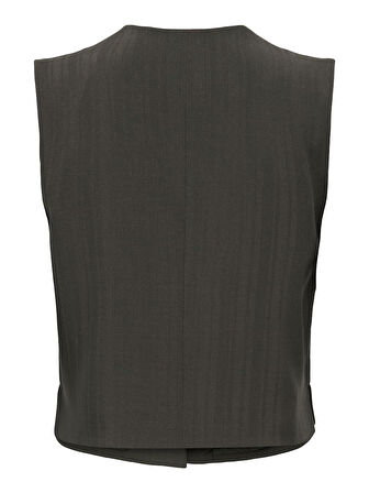 ONLMATEO LIFE S/L STRIPE VEST CC TLR Kadın Siyah Yelek - 15351087