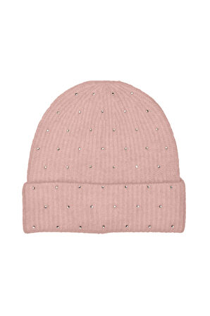 Only Kadın Onlkatherıne Taş Detaylı Yünlü Bere 15350754 Pudra