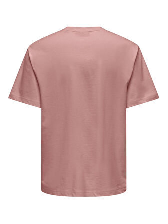 ONSFRED LIFE RLX SS TEE NOOS Erkek Pembe T-Shirt - 22022532