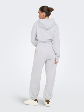 ONLBEST LIFE CUFF PANT SWT NOOS Kadın Gray Eşofman Altı - 15357504