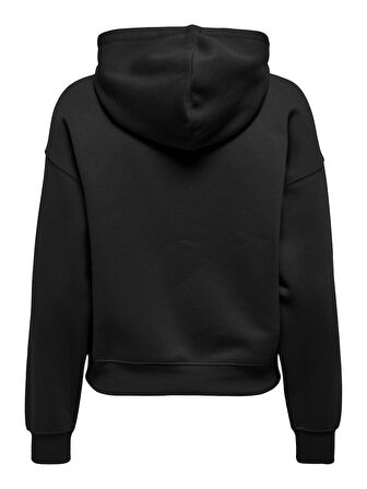 ONLBEST LIFE L/S HOOD SWT NOOS Kadın Siyah Sweatshirt - 15338730