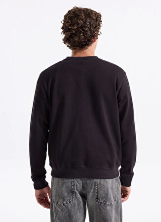 Jack & Jones Bisiklet Yaka Siyah Erkek Sweatshırt 12279677_JJGRADY SWEAT CREW NECK