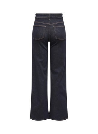 Only Yüksek Bel Geniş Paça Normal Koyu Mavi Kadın Denim Pantolon ONLMADISON BLUSH HW WIDE DNM REA024