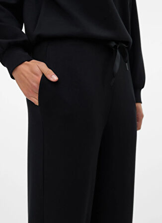 Vero Moda Normal Bel Rahat Siyah Kadın Pantolon VMHALI HW WIDE PANT JRS GA BOO