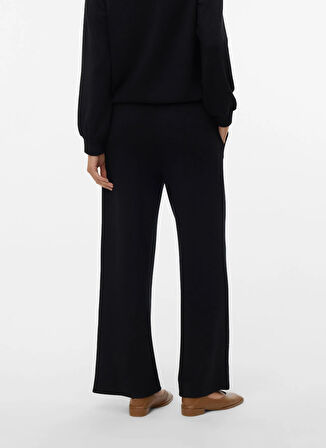 Vero Moda Normal Bel Rahat Siyah Kadın Pantolon VMHALI HW WIDE PANT JRS GA BOO