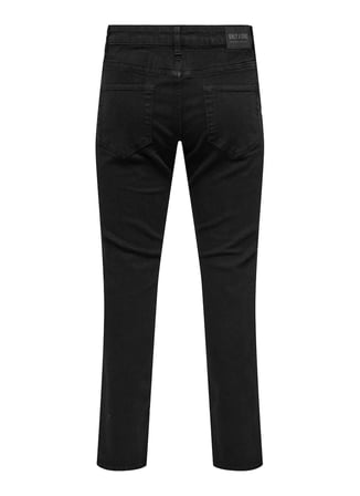Only & Sons Dar Siyah Erkek Denim Pantolon 22034377 ONSLOOM SLIM BOX JEAN NOOS