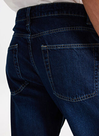 Only & Sons Orta Bel Rahat Koyu Mavi Erkek Denim Pantolon ONSEDGE STRAIGHT 4387 BOX PIM JEAN