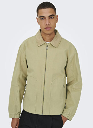 Only & Sons Normal Krem Erkek Ceket ONSERIK COTTON JACKET OTW