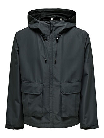 ONSDONNY LIFE WR JACKET OTW Erkek Black Mont - 22034725